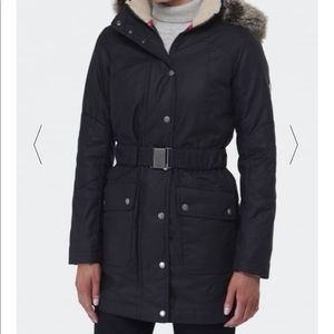 Light Grey Barbour Kirby Long Line, Down Parka